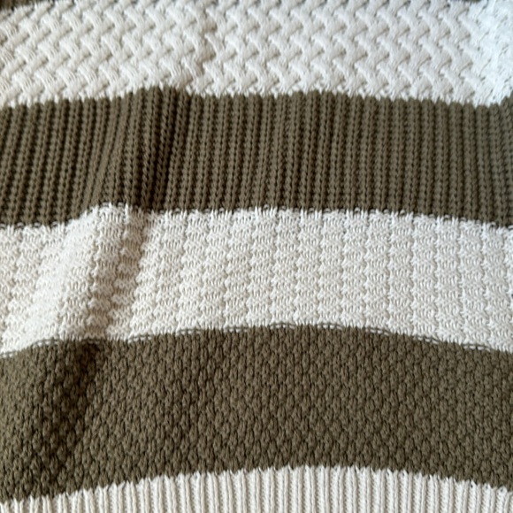 A new day sweater olive and cream womens sz small new w tags sweater - Picture 2 of 5